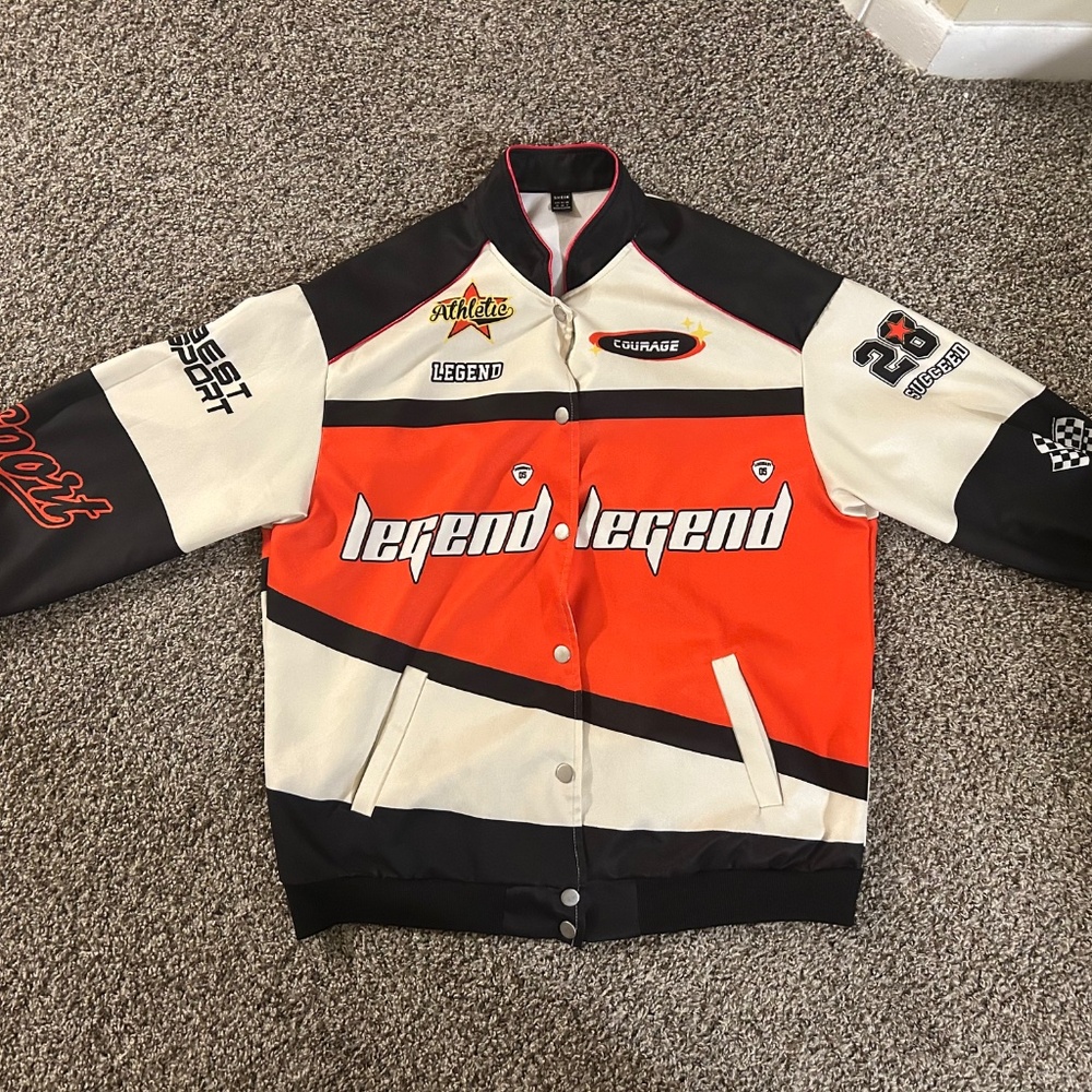 Graphic ColorBlock Jacket - Picture 2 of 3